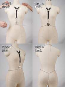 1 Piece Adjustable Women's Star Chain Suspenders, Punk Style PU Leather Belt, Perfect For Fetish Costumes Sexy Lingerie Accessories, Silver Pentagram Decorated Gothic, Women's Body Harness & Neck Binding Lingerie Unique Wearable Experience For Halloween Party Builds!