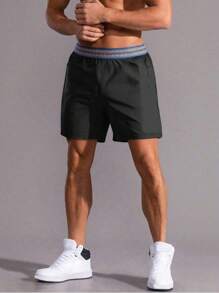 Men's Summer Elastic Waist Outdoor Sports Shorts With Towel Loop
