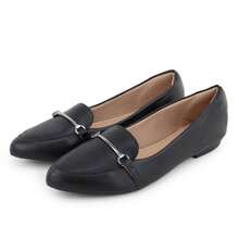 Louise&CO. Comfortable Women's Moccasin Shoes. - 黑色納帕 - 查看 6