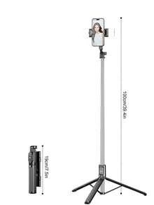 Tongkat Selfie Mini Portabel Bluetooth LED 3 Warna, Tripod Multi-Sudut yang Dapat Diatur, Dapat Dilipat, Cocok untuk Siaran Langsung, Foto Grup, dan Perjalanan, Kontrol Jarak Jauh Nirkabel Kompatibel dengan Sebagian Besar Ponsel Pintar, Ideal untuk Liburan Musim Panas, Perjalanan, Aktivitas Luar Ruangan, Siaran Langsung, dan Lainnya - Multiwarna 1 meter - View 10