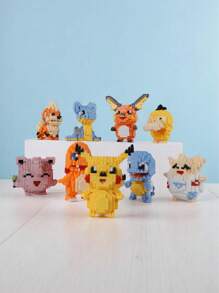 pokemon Small Particle Creative Building Blocks, Suitable For Bedroom Decor, Desktop Ornament, Planter, Birthday Gift, New Year's Gift, Gift For Women/Girlfriend, Study/Office Desk Accessory, Gift For College Students