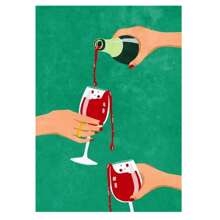 1 Pc Optional Frame Posters Wall Arts Vintage Colorful Funny Home Bathroom Girl Room Wall Decor Paintings Fruit Banana Peach Red Wine Sexy Woman Canvas Posters Wall Print Art, Wall Art With Frame