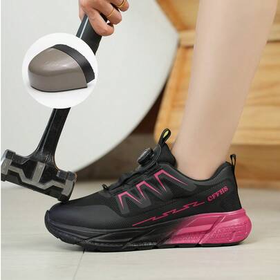 Shoes Women Steel Toe Cap Shoes Sports Outdoor Shoes, Women's Athletic Shoes, Climbing Shoes Anti-Smash Anti-Puncture Outdoor Work Boots, Industrial Construction Warehouse Protective Labor Protection Shoes