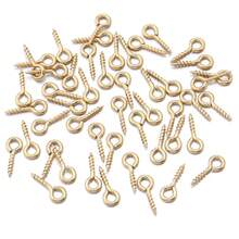 20-50Pcs/Set Stainless Steel Eyepin Keychain Hook Eye Pins Mini Screw Pendants DIY Threaded Pin Fitting DIY Jewelry Bracelet - Sheep Eye Nails - View 18