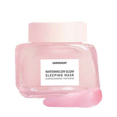 Tratamiento nocturno Watermelon Glow AHA - Máscara exfoliante nocturna con complejo de AHA, ácido hialurónico, niacinamida y enzimas de sandía para una piel suave, brillante y con tono uniforme