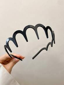 1/2 piezas Nueva versión coreana Diadema recogida de cabello trenzado hueco, accesorio de cabello con clip para flequillo, pieza para la cabeza