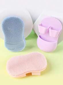 1 chiếc cọ rửa mặt hình ngón tay, cọ massage silicon mềm nhỏ cho mũi và má, tẩy trang, tẩy tế bào chết cho mặt, làm đẹp, sản phẩm chăm sóc da, spa, chăm sóc bản thân, dụng cụ chăm sóc da, chăm sóc mặt, đồ dùng thẩm mỹ, da, rửa mặt, chăm sóc da mặt - Nhiều màu - Xem 3