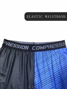 3 件套男士春夏运动健身跑步篮球骑行训练压缩吸湿排汗柔软迷彩牛奶丝紧身裤