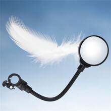 1pc 360° Rotatable Adjustable Soft Tube Rearview Mirror, Ultralight Quick-Release Bicycle Handlebar Mirror