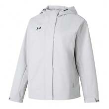 Under Armour女裝外套2026春季新款運動休閒防風連帽外套風衣23600402-009 - 淺灰色 - 查看 8