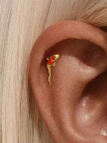 1Pc Tiny 925 Sterling Silver Cartilage Helix Piercing Stud For Women Minimalist Stud Earring Perfect For Daily Wear Bridal Jewelry Fine Jewelry