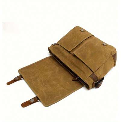 Local Delivery-Stain  Fade Resistant, Multiple Compartments With -Like Flap  Buckle Straps, Zipper Closure, Belt Decor - Outdoor, Commuting, College