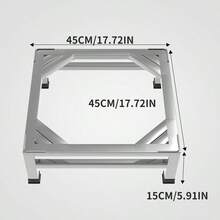 Heavy Dduty Stainless Steel Base Bracket Mini Fridge Stand For Coffee Bar Mini Fridge Organizer Washing Machine Bracket Office Small Water DispenserBase Garden And Indoor Potting Bases For Home Dorm