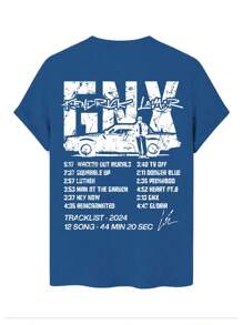 Tricou cu semnătură GNX de epocă, tricou unisex cu tema nouă pentru album, tricou Gildan 5000 cu design de lista de melodii cu albume muzicale, cadou perfect pentru fanii și colecționarii de muzică rap