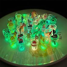 1pc Realistic Mini Luminous Drink Bottle Model, Convenience Store Miniature Decoration, Creative Home Decor Accessories