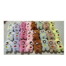 1 件缓解压力的泡泡毛绒卡通豚鼠钥匙扣包包吊坠娃娃，实际商品颜色可能与图片不同