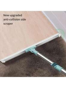 Magic Silicone Squeegee Multipurpose Floors Glass Broom 1.40m Two-Way Window Cleaner - màu xanh lá - Xem 8