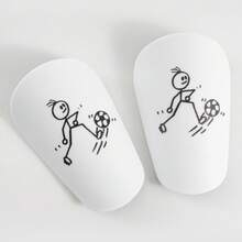 1双迷你足球护腿板，加厚耐用，四季皆宜 - 彩色 - 查看 20