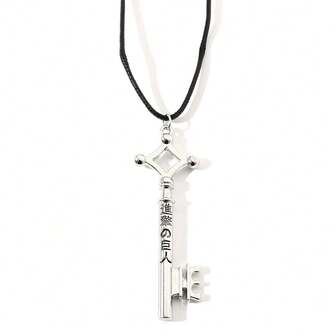 1 st fashionabla och varmblodiga tecknade anime Attack On Titan insexnyckelhalsband, lämplig för dagligt bruk