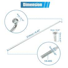 Bicycle Spokes Steel Bike Spoke With Nipples For Most Bicycle - 銀色 214mm 13G 36件鋼 - 查看 4