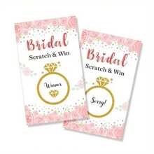 12pcs Scratch-Off Game Cards, Wedding Party Raffle Game Cards, Creative Gift Cards, Bridal Lottery Cards, Party Decorative Cards