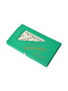 1pc/2pcs Mini Domino Tiles, Portable - Classic Checkerboard Game, - Standard Domino Tile Set 28 Pieces Black Box, Black/Cream Medium Domino Tiles - 1 Set Of 28 Ivory Tiles - Classic Family Game Hardboard Box