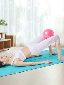 1 Pc Small Exercise Ball 9 Inch Mini Pilates Ball For Yoga Stability Exercise Training Gym Anti Burst And Slip Resistant Balls Improves Balance, Core Strength Gym Accessories - Multicolor - View 8