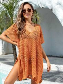 Bikini de damă de mărime mare, lejer, sexy, transparent, acoperit de plajă