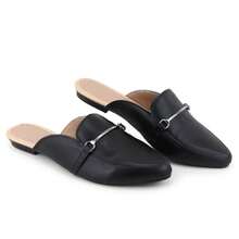Louise&CO. Women's Comfortable Moccasin Sandals. - Black Napa - View 4