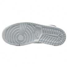 Women's Air Jordan 1 Mid SE Sail/Black-Light Steel Grey (DV0427 100) - Grey - View 5
