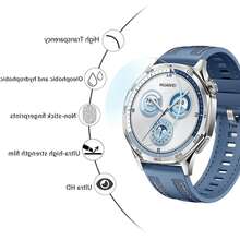 华为 Watch GT 6/6 Pro、Watch GT 5/5 Pro 46mm 钢化玻璃屏幕保护膜（2 片装）[9H 硬度，防刮花，高清，超薄]，Watch GT 5/5 Pro 41/42mm 屏幕保护膜，带对齐框，安装简便，适用于 GT6 46mm 和 41mm 手表屏幕保护，日常防护、办公、居家使用皆宜。防水防震防摔防刮花，是手表屏幕保护的理想之选。 - 無色 - 查看 2
