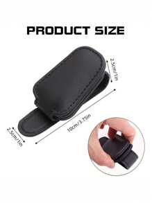 1pc On-Board Eye Clip, Multi-Functional Car Sunglasses Holder, Sun Visor Car Glasses Holder, Car Sunglasses Box And Multi-Functional Storage Clip, Magnetic Sunglasses Clip, Bill Clip, Sun Visor Sunglasses Storage Device For Car Use