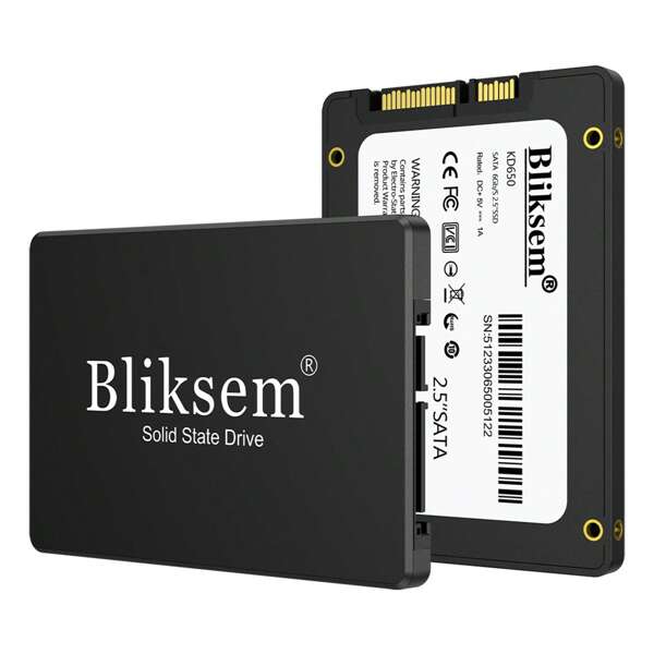 Bliksem Bliksem KD650 SSD - 512GB/256GB/128GB, SATA III 6Gb/S, 2.5-Inch Ultra-Thin Design (7mm), 3D NAND TLC Chip, Read And Write Speeds Up To 550MB/S And 500MB/S, Compatible With Laptops, Desktops, Game Consoles And External Hard Drive Enclosures (Black)