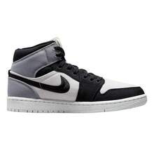 Women's Air Jordan 1 Mid SE Sail/Black-Light Steel Grey (DV0427 100) - Grey - View 2