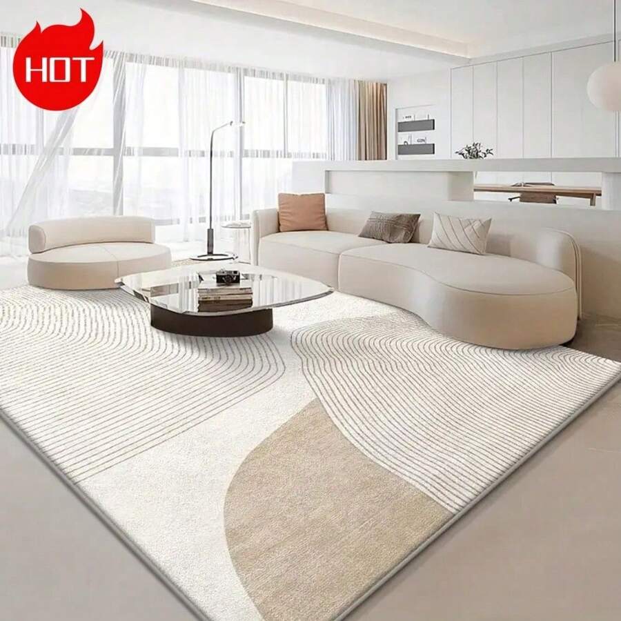 Large Luxury Carpet/Outdoor Carpet, Featuring A New Design For Easy Portability, Crafted From High-Tech Crystal Velvet Material With High-Density Knitted Surface That Resists Fading, Abrasion, And Is Easy To Clean. The Bottom Is Designed With Dotted Large Particles To Enhance Friction And Prevent Slipping. Machine Washable Entryway Decor Bathroom Kitchen Decor