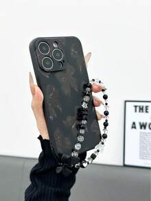 Funda para phone Apple con diseño de margaritas y lazo. Orificios finos, bordes rectos, lazo grande negro, resistente a golpes. Compatible con phone S - Multicolor 3 - Ver 4