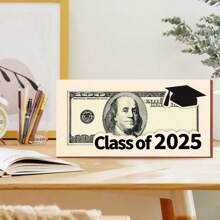 1pc 2025 Graduation Gift Wallet, Wooden Card Box, Cash Holder, DIY Cash Envelope Wallet, Premium Graduation Birthday Gift For Class Of 2025