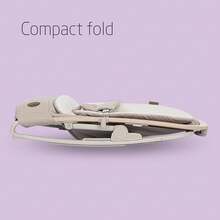 2-In-1 Ergonomic Baby Bouncer Chair With Toy Arch, 0-2 Years, Up To 15 Kg, Newborn Bouncer, 3 Recline Positions, Easy-In Harness, Lightweight & Compact, Newborn Pillow, Beyond Graphite - Beige - View 6