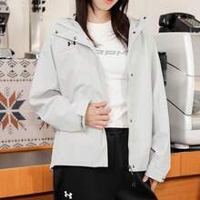 Under Armour女裝外套2026春季新款運動休閒防風連帽外套風衣23600402-009 - 淺灰色 - 查看 2