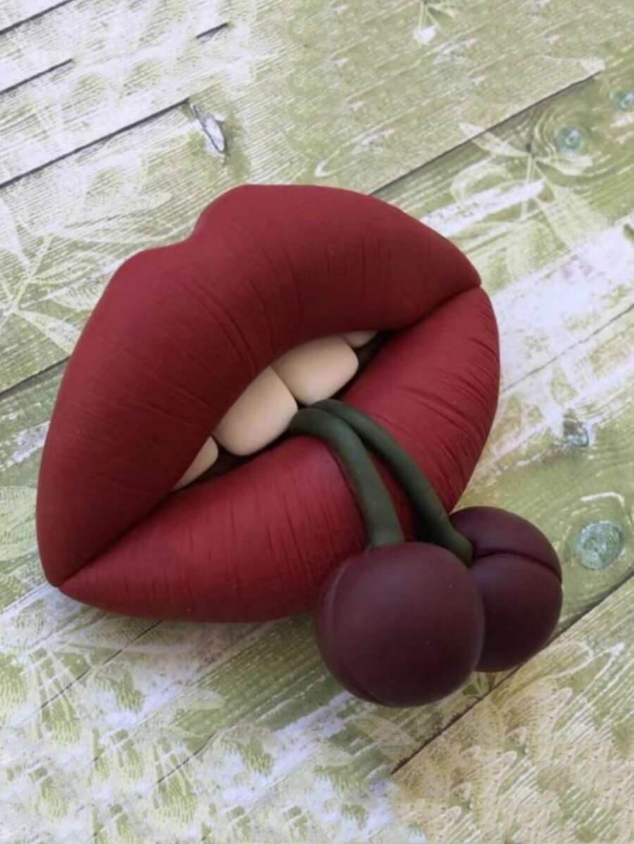 1 Pc Cherry Lip Shaped Silicone Mold
