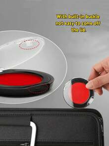 1个迷你指纹印泥，免水速干手印泥，办公用品，便携式办公商务透明印泥，适用于文件、发票、证书、会计等。