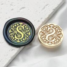 1PC 26 English Letters Wax Seal Stam, Brass Materia, Hand Stamped With Seal, For Scrapbook Envelopes Wedding Invitations Gift Card Packaging, Gift Decoration, 2.5cm/0.98in, Back To School, School Supplies - 2.5cm - View 21