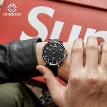 OCHSTIN Herren Uhr Automatikuhr für Herren, luxuriöse königliche Geschäfts Mechanik Sport Männer Uhr mit automatischem Datum und Tag, Lederarmband