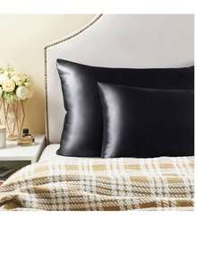 3PCS/SET 1PC Satin Pillowcase For Hair - Satin Pillow Cases Standard Size With Zipper Similar To Silk Pillow Cases For Skin, Silky & Soft, Gifts For Women Men,1 Satin Eye Mask & 1 Satin Scrunchie - Multicolor - View 5