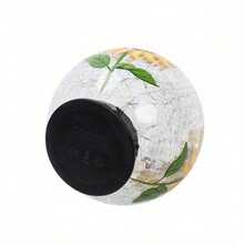 6 Inch Solar Sunflower Crackle Glass Ball Decor, 6" Length X 6" Width X 6" Height - 1 - View 5