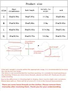 1件 LANGXINGCS 冬季卡通狗狗背心，条纹图案透气猫咪背心，宠物背心，涤纶材质，柔软透气，可爱蝴蝶结设计，适合中小型猫狗