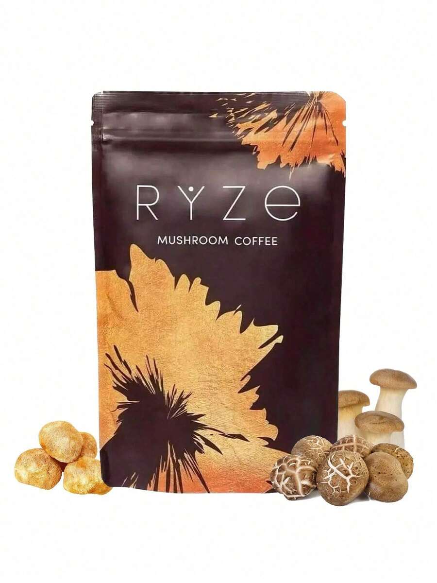 Immune-Boosting Mushroom Coffee Powder – Functional Blend With Cordyceps, Lion's Mane & Reishi | Natural Focus & Wellness Supporttxpbjp1 - 1PCS - View 1