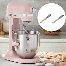 Set 2 escobillas carbón compatibles batidora KitchenAid recambio motor accesorio electrodomésticos repuesto mantenimiento fácil instalación eléctrico duradero eficiente cocina hogar - Negro - Ver 2