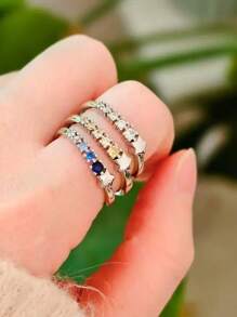 خاتم متساقط النجوم متمنى، أسلوب أوروبي وأمريكي، خاتم موضة بسيط ليتحقق الأمنية