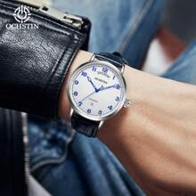 OCHSTIN Herren Uhr Automatikuhr für Herren, luxuriöse königliche Geschäfts Mechanik Sport Männer Uhr mit automatischem Datum und Tag, Lederarmband